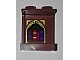 invID: 291150890 P-No: 87552pb056  Name: Panel 1 x 2 x 2 with Side Supports - Hollow Studs with Reddish Brown and Gold Arched Alcove and 4 Books Pattern (Sticker) - Set 41188