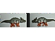invID: 167425261 P-No: tricera03  Name: Dinosaur Triceratops with Dark Orange Legs and White Horns