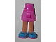 invID: 291346348 P-No: 11202c00pb11  Name: Mini Doll Hips and Shorts with Nougat Legs and Dark Azure Shoes with Dark Pink Soles and Dark Blue Laces Pattern - Thick Hinge