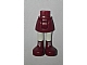 invID: 291348792 P-No: 92252c00pb010  Name: Mini Doll Hips and Skirt, White Legs and Dark Red Boots with White Laces Pattern - Thick Hinge