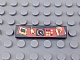 invID: 291590120 P-No: 2431px1  Name: Tile 1 x 4 with Control Panel Red and Yellow Pattern