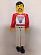 invID: 400997261 M-No: tech036  Name: Technic Figure White Legs, White Top with Red Vest, Red Arms, Black Hair