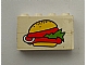 invID: 413370967 P-No: BA008pb02  Name: Stickered Assembly 4 x 1 x 2 with Hamburger Pattern (Sticker) - Sets 6399 / 6683 - 2 Brick 1 x 4