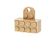 invID: 294024803 P-No: 74188c01  Name: Magnet Brick, Modified 2 x 4 Sealed Base with Extension Plate with 2 Studs and Hole