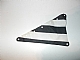 invID: 394217615 P-No: sailbb15  Name: Cloth Sail Triangular 15 x 22 with Black Thick Stripes Pattern