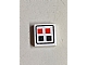 invID: 295297722 P-No: 3070p06  Name: Tile 1 x 1 with Red and Black Buttons Pattern