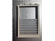 invID: 297660116 P-No: 4347pb04  Name: Window 1 x 4 x 5 with Fixed Glass and 9 White Stripes Pattern (Sticker) - Sets 6369 / 6386