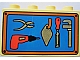 invID: 297900308 P-No: 31111pb007  Name: Duplo, Brick 2 x 4 x 2 with Tools on Blue Background Pattern