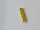 invID: 298027413 P-No: 3010pb106  Name: Brick 1 x 4 with Brown Rectangle on Yellow Background Pattern (Sticker) - Set 7733