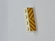 invID: 298169998 P-No: 3010pb105  Name: Brick 1 x 4 with Orange and Yellow Danger Stripes Pattern (Sticker) - Set 7733