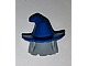 invID: 298987595 P-No: 20606pb04  Name: Minifigure, Hair Combo, Hair with Hat, Mid-Length Scraggly with Molded Reddish Brown Floppy Witch Hat Pattern
