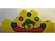 invID: 299469230 P-No: 4197pb007  Name: Duplo, Brick 2 x 6 x 2 Arch Inverted Double with Clown Juggling Red, Blue, and Green Balls Pattern