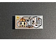 invID: 299633513 P-No: 3069px25  Name: Tile 1 x 2 with Silver, Orange, Yellow, Black Circuitry Pattern