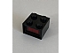 invID: 300912071 P-No: 08010bc02  Name: Electric, Light Brick 12V 2 x 2 with 3 Plug Holes, Trans-Red Diffuser Lens