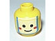 invID: 170541597 P-No: 3626bp3k  Name: Minifigure, Head Face Paint Islander with White and Blue War Paint Pattern - Blocked Open Stud