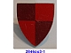 invID: 302963315 P-No: 3846px3  Name: Minifigure, Shield Triangular  with Red/Maroon Quarters Pattern