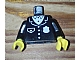 invID: 305121764 P-No: 973pb0091c01  Name: Torso Police Suit with White Badge and Pocket Pattern / Black Arms / Yellow Hands