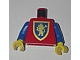 invID: 306608674 P-No: 973px138c01  Name: Torso Castle Crusaders Gold Lion Shield Pattern / Blue Arms / Yellow Hands