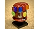 invID: 306878813 P-No: 66405pb01  Name: Hand Large Minifigure Right, Infinity Gauntlet with Silver Plates Pattern