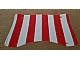 invID: 307499415 P-No: sailbb35  Name: Cloth Sail 31 x 14 Bottom Recurved with Red Stripes Pattern