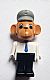 invID: 308646280 M-No: fab8a  Name: Fabuland Monkey - Mike Monkey (Chauffeur), Brown Head, Blue Tie, Light Gray Hat