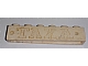 invID: 309351371 P-No: crssprt02pb93  Name: Brick 1 x 6 without Bottom Tubes with Cross Side Supports with Yellow 'TAXA' and Dots Bold Pattern
