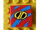 invID: 310063906 P-No: 3068pb2438  Name: Tile 2 x 2 with Yellow Stylized 