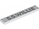 invID: 311306950 P-No: 6636pb185  Name: Tile 1 x 6 with 4 Silver Nails and 