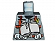 invID: 312092422 P-No: 973pb0180  Name: Torso Dino Vest with Red Harness and Silver Binoculars Pattern