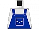invID: 312105045 P-No: 973pb0201  Name: Torso Overalls Blue with Pocket Pattern