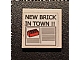 invID: 318646154 P-No: 3068pb0156  Name: Tile 2 x 2 with Newspaper 'NEW BRICK IN TOWN !!' Pattern (Sticker) - Set 10184