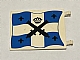 invID: 335892735 P-No: 2525px2  Name: Flag 6 x 4 with Black Crossed Cannons and Crown with Black Dots over Blue and White Cross Pattern on Both Sides