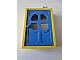 invID: 320343173 P-No: 4071c03  Name: Door, Frame 2 x 6 x 7 with Blue Fabuland Door 1 x 6 x 7 with Round Pane in 4 Sections (4071 / 4072)