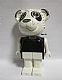 invID: 285056695 M-No: fab10a  Name: Fabuland Bear - Peter Panda, White Head, Legs and Arms, Black Top