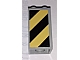 invID: 325685760 P-No: 30145pb006L  Name: Brick 2 x 2 x 3 with Black and Yellow Danger Stripes Pattern Left (Sticker) - Set 4514