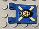 invID: 326345011 P-No: 2335pb068  Name: Flag 2 x 2 Square with Lion Head and Yellow X on Blue Background Pattern (Sticker) - Set 10176