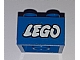 invID: 326487367 P-No: 3003pb008  Name: Brick 2 x 2 with Lego Logo Open O Style White with Black Outline Pattern