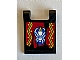 invID: 327727929 P-No: 2335pb155L  Name: Flag 2 x 2 Square with Worn Red Banner with Yellow Dots and White Spider in Blue Shape Pattern Model Left Side (Sticker) - Set 70604