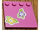 invID: 329539689 P-No: 6179pb147  Name: Tile, Modified 4 x 4 with Studs on Edge with Magenta and Yellow Flowers and Lime Leaves Pattern (Stickers) - Set 41038