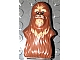 invID: 330132189 P-No: 19232pb02  Name: Minifigure, Head, Modified SW Wookiee with Dark Tan Fur Pattern