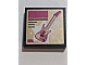 invID: 330295593 P-No: 3068pb0949  Name: Tile 2 x 2 with Guitar and Stars Pattern (Sticker) - Set 41106