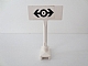 invID: 330807191 P-No: x53pb01  Name: Road Sign Rectangle, Round Pole with Black Train Logo Pattern (Sticker) - Set 4554