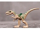 invID: 334100184 P-No: 98166pb01  Name: Dinosaur Coelophysis / Gallimimus with Dark Green Stripes and Yellow Eyes Pattern