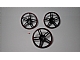 invID: 334468392 P-No: 54086pb01  Name: Wheel Cover 5 Spoke without Center Stud - 35mm D. - with Red Edge