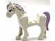 invID: 328201953 P-No: 93083c01pb07  Name: Horse with 2 x 2 Cutout with Lavender Eyes, Face Decoration, Mane and Tail Pattern