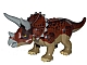 invID: 334742070 P-No: tricera01  Name: Dinosaur Triceratops with Reddish Brown Back