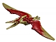 invID: 334855376 P-No: Ptera05  Name: Dinosaur Pteranodon with Dark Red Back and Small Oval Nostrils