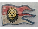 invID: 334864607 P-No: x376px6  Name: Cloth Flag 8 x 5 Wave with Royal Knights Lion Head on Red and White Background Pattern