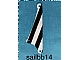 invID: 336628014 P-No: sailbb14  Name: Cloth Sail Triangular Small with Black Stripes Pattern