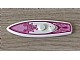 invID: 337182907 P-No: 90397pb002  Name: Minifigure, Utensil Surfboard Standard with Bright Pink and Dark Pink Flames on Magenta Background Pattern